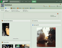 Tablet Screenshot of neekitokun.deviantart.com