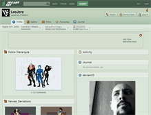 Tablet Screenshot of leojere.deviantart.com