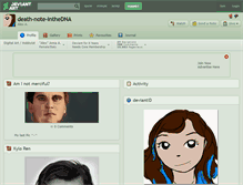 Tablet Screenshot of death-note-inthedna.deviantart.com