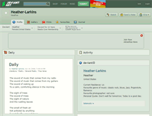 Tablet Screenshot of heather-larkins.deviantart.com