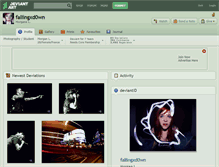 Tablet Screenshot of fallingxd0wn.deviantart.com