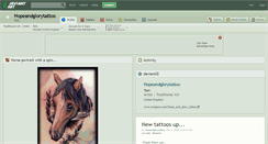 Desktop Screenshot of hopeandglorytattoo.deviantart.com