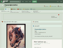 Tablet Screenshot of hopeandglorytattoo.deviantart.com