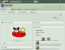 Tablet Screenshot of katiecatfish.deviantart.com