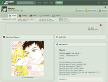 Tablet Screenshot of nyoro.deviantart.com
