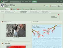 Tablet Screenshot of flower-of-grace.deviantart.com