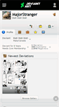 Mobile Screenshot of majorstranger.deviantart.com