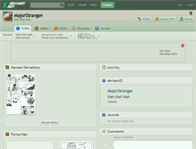 Tablet Screenshot of majorstranger.deviantart.com