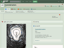 Tablet Screenshot of insomniacrackers.deviantart.com