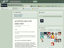 Tablet Screenshot of blackbutlerdirectory.deviantart.com