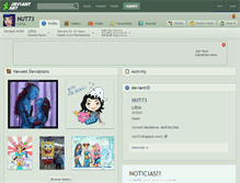 Tablet Screenshot of nut73.deviantart.com