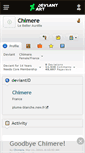 Mobile Screenshot of chimere.deviantart.com
