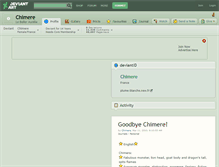 Tablet Screenshot of chimere.deviantart.com