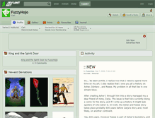 Tablet Screenshot of fuzzyhojo.deviantart.com