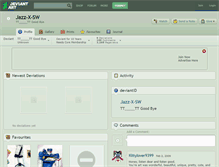 Tablet Screenshot of jazz-x-sw.deviantart.com