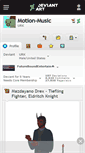 Mobile Screenshot of motion-music.deviantart.com
