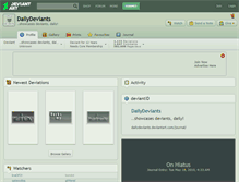 Tablet Screenshot of dailydeviants.deviantart.com