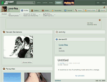 Tablet Screenshot of love-pea.deviantart.com