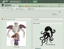 Tablet Screenshot of ihidehere.deviantart.com