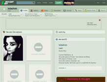 Tablet Screenshot of lolasiren.deviantart.com