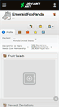 Mobile Screenshot of emeraldfoxpanda.deviantart.com