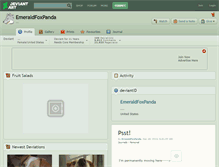 Tablet Screenshot of emeraldfoxpanda.deviantart.com