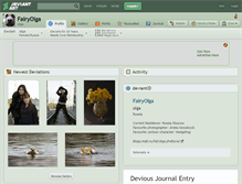 Tablet Screenshot of fairyolga.deviantart.com