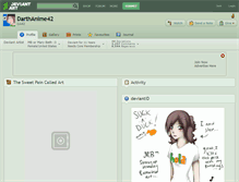 Tablet Screenshot of darthanime42.deviantart.com