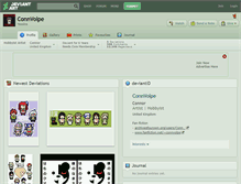 Tablet Screenshot of connvolpe.deviantart.com