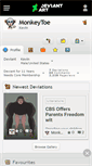 Mobile Screenshot of monkeytoe.deviantart.com
