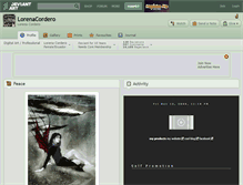 Tablet Screenshot of lorenacordero.deviantart.com