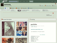 Tablet Screenshot of jeenhoong.deviantart.com