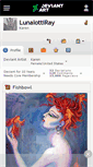 Mobile Screenshot of lunalottiray.deviantart.com