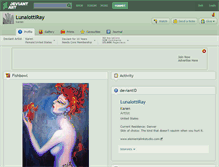 Tablet Screenshot of lunalottiray.deviantart.com