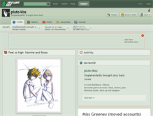 Tablet Screenshot of pluto-kiss.deviantart.com