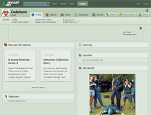 Tablet Screenshot of codeaeon.deviantart.com