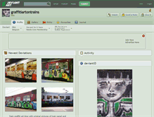 Tablet Screenshot of graffitiartontrains.deviantart.com