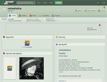 Tablet Screenshot of noheakalina.deviantart.com