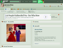 Tablet Screenshot of akroma-hime.deviantart.com