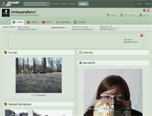 Tablet Screenshot of chrissyandtaru1.deviantart.com