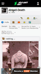 Mobile Screenshot of abigail-death.deviantart.com