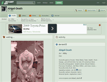 Tablet Screenshot of abigail-death.deviantart.com