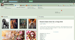 Desktop Screenshot of amber-creation.deviantart.com