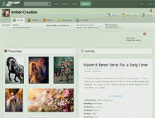 Tablet Screenshot of amber-creation.deviantart.com