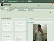 Tablet Screenshot of nativeemo87.deviantart.com