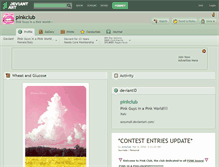 Tablet Screenshot of pinkclub.deviantart.com