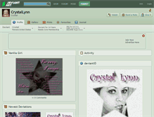 Tablet Screenshot of crystallynn.deviantart.com