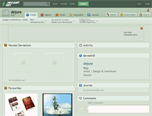 Tablet Screenshot of dejure.deviantart.com