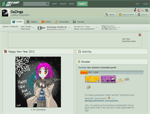 Tablet Screenshot of dazinga.deviantart.com