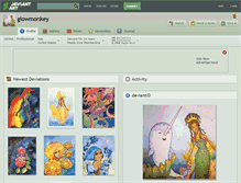 Tablet Screenshot of glowmonkey.deviantart.com